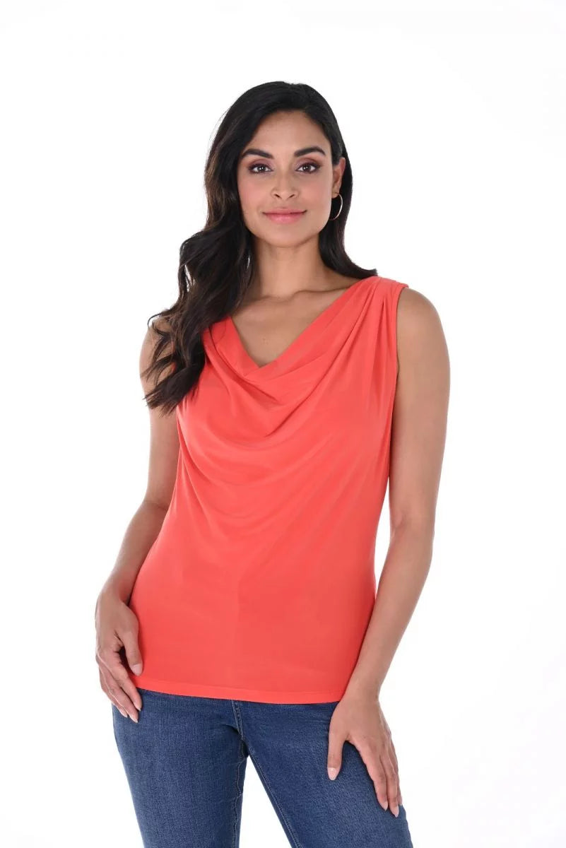 Draped Sleeveless Top