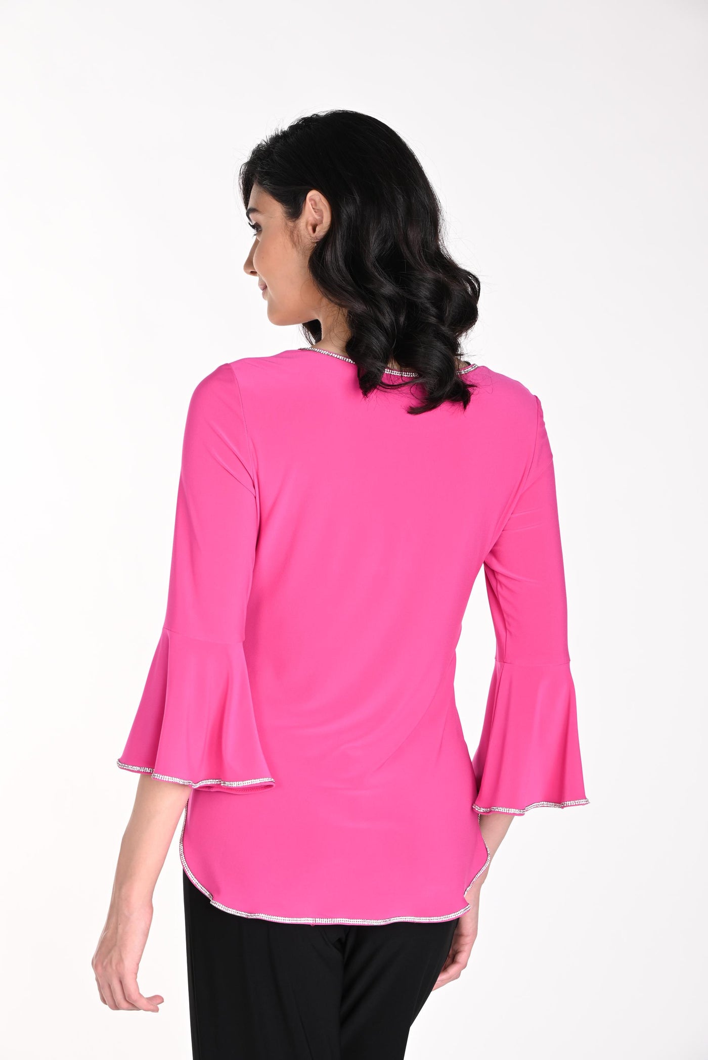 Bell Sleeve Novelty Top Frank Lyman