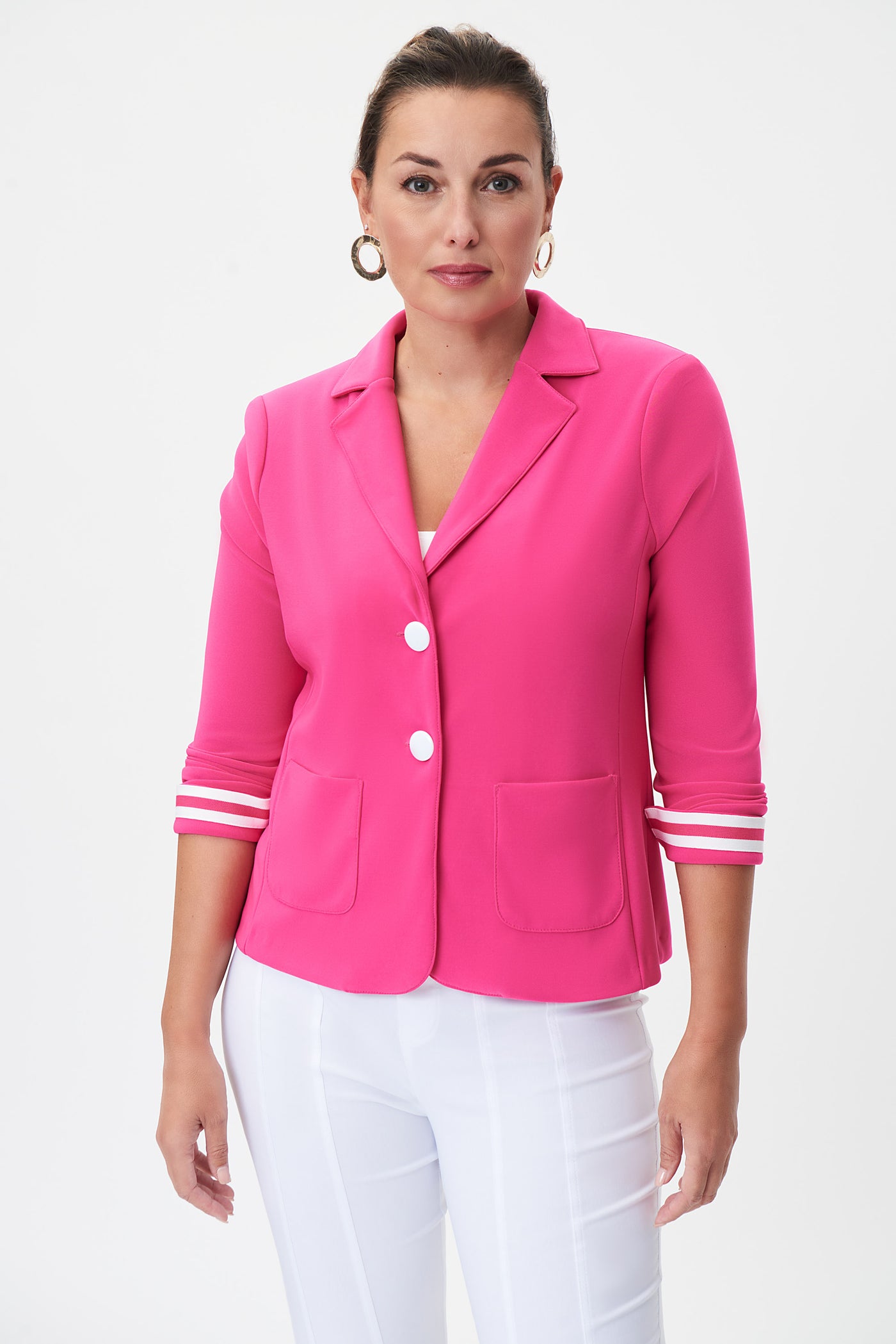 Pink deals knit blazer