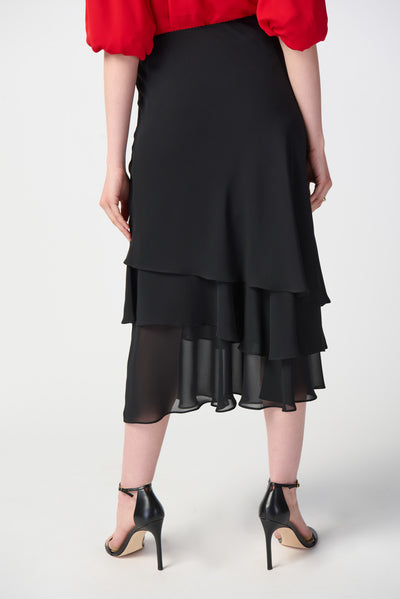 Joseph Ribkoff Layered Chiffon Skirt 