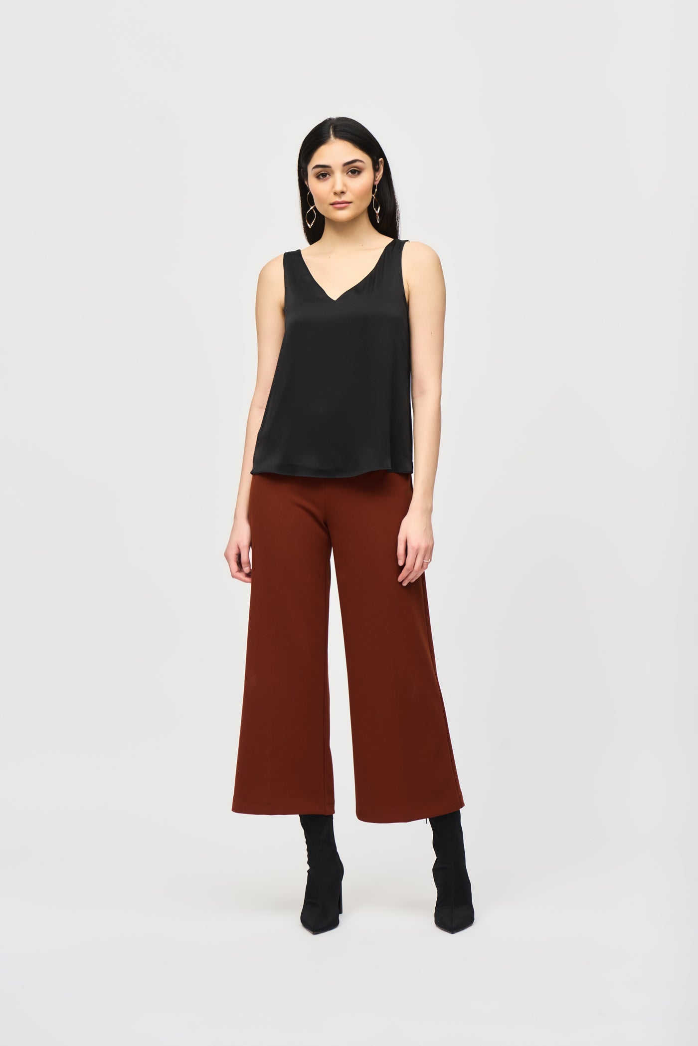 Satin Straight Sleeveless Top Joseph Ribkoff