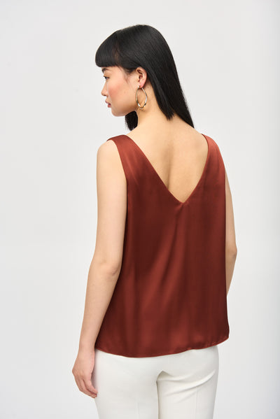 Satin Straight Sleeveless Top Joseph Ribkoff