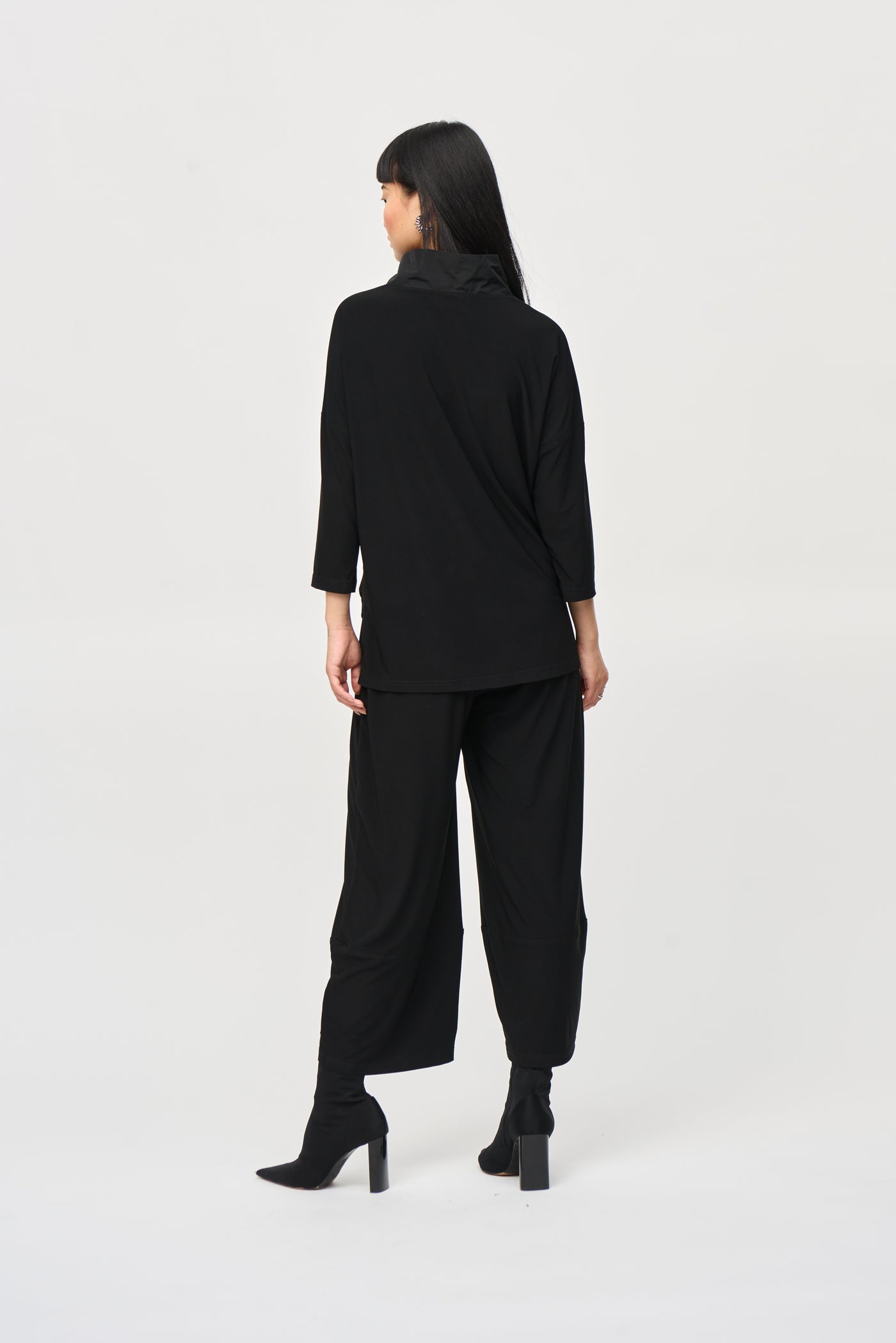 Silky Knit Cropped Jumpsuit Joseph Ribkoff