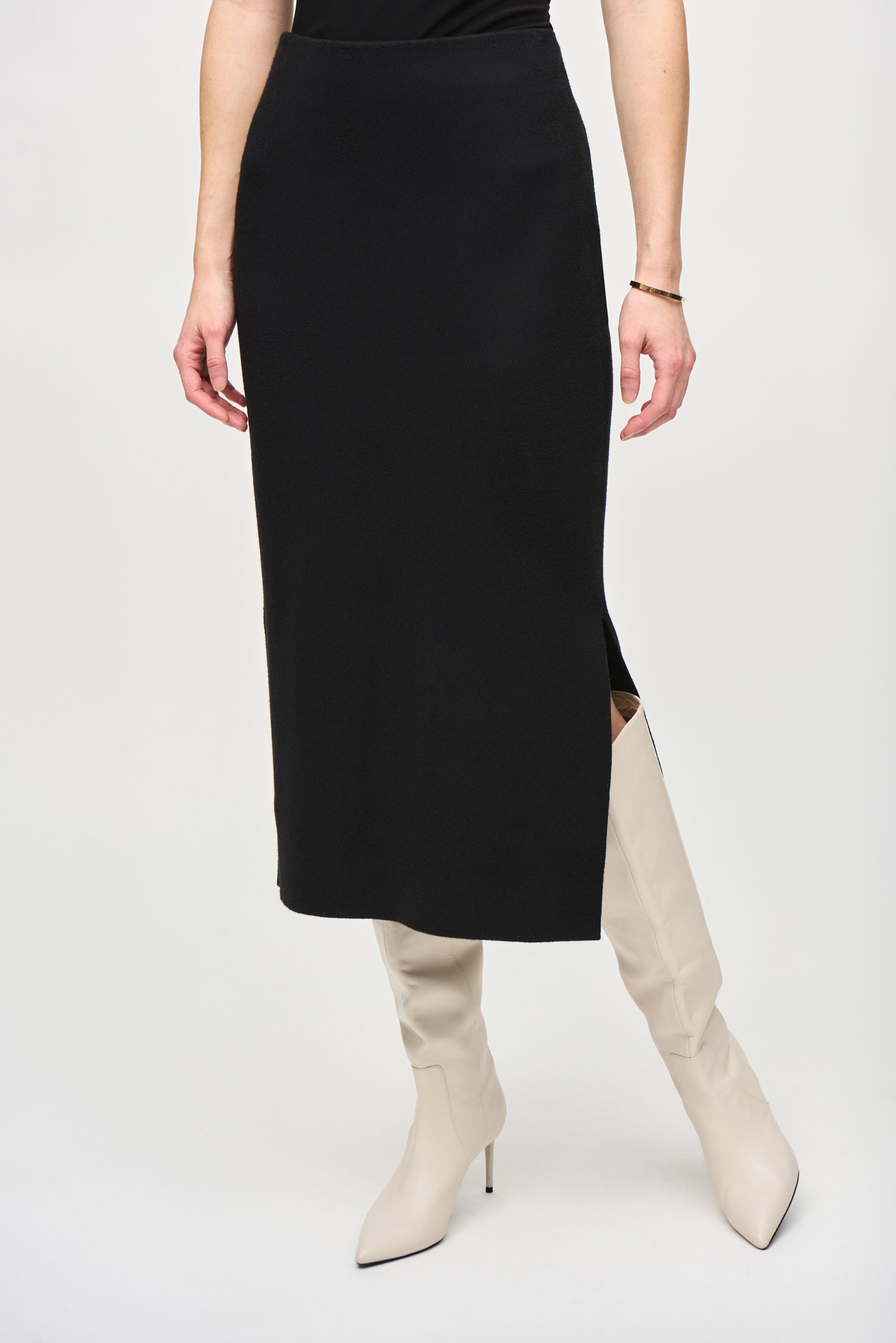 Sweater Knit Midi Skirt Joseph Ribkoff