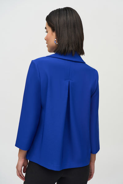 Lux Twill Pleated Trapeze Jacket Joseph Ribkoff