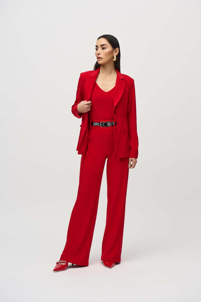 Silky Knit Belted Wide-Leg Pants Joseph Ribkoff