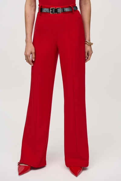 Silky Knit Belted Wide-Leg Pants Joseph Ribkoff