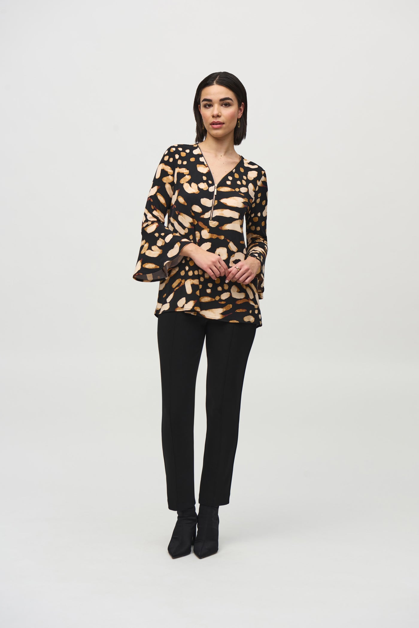 Silky Knit Animal Print Tunic Joseph Ribkoff