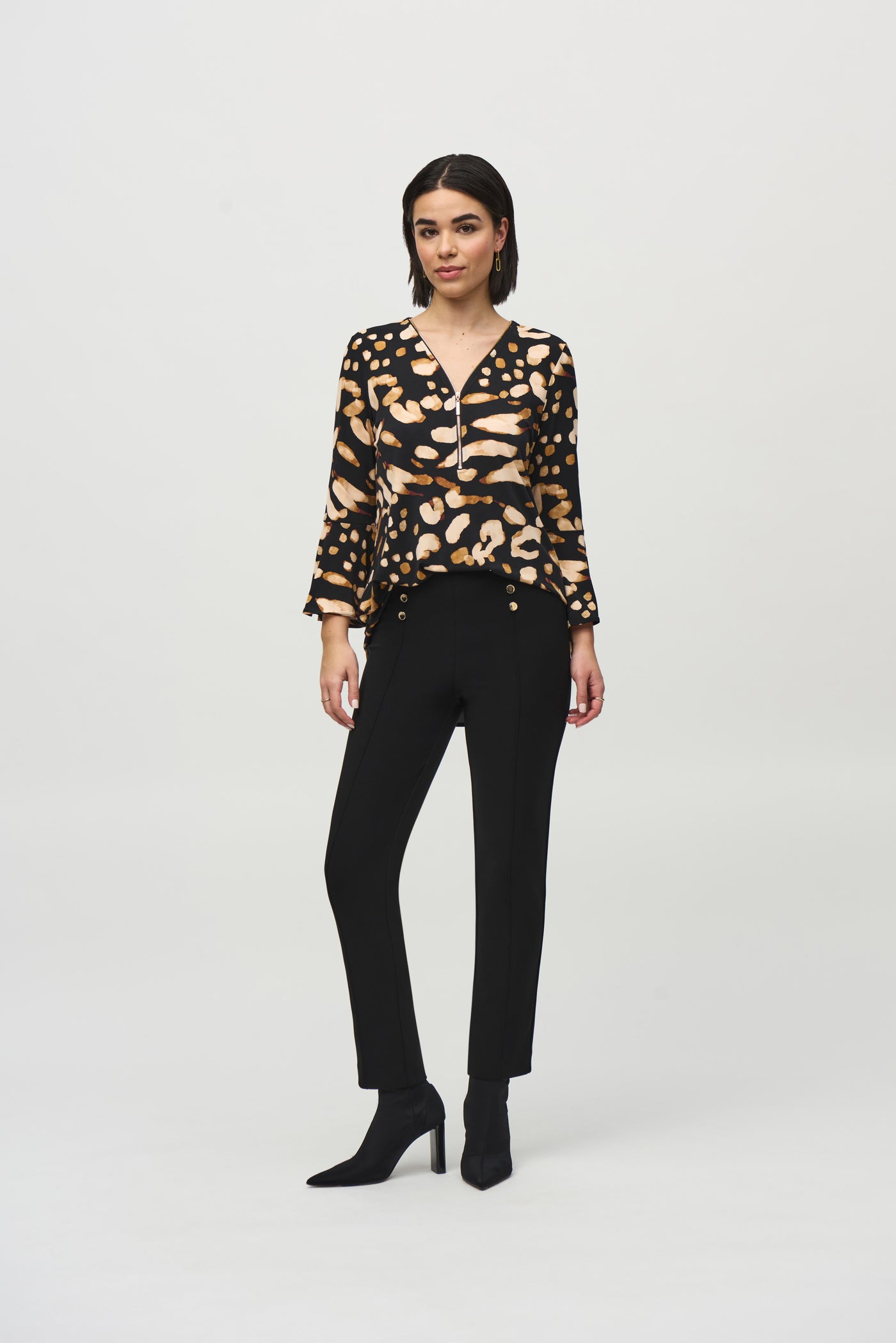 Silky Knit Animal Print Tunic Joseph Ribkoff