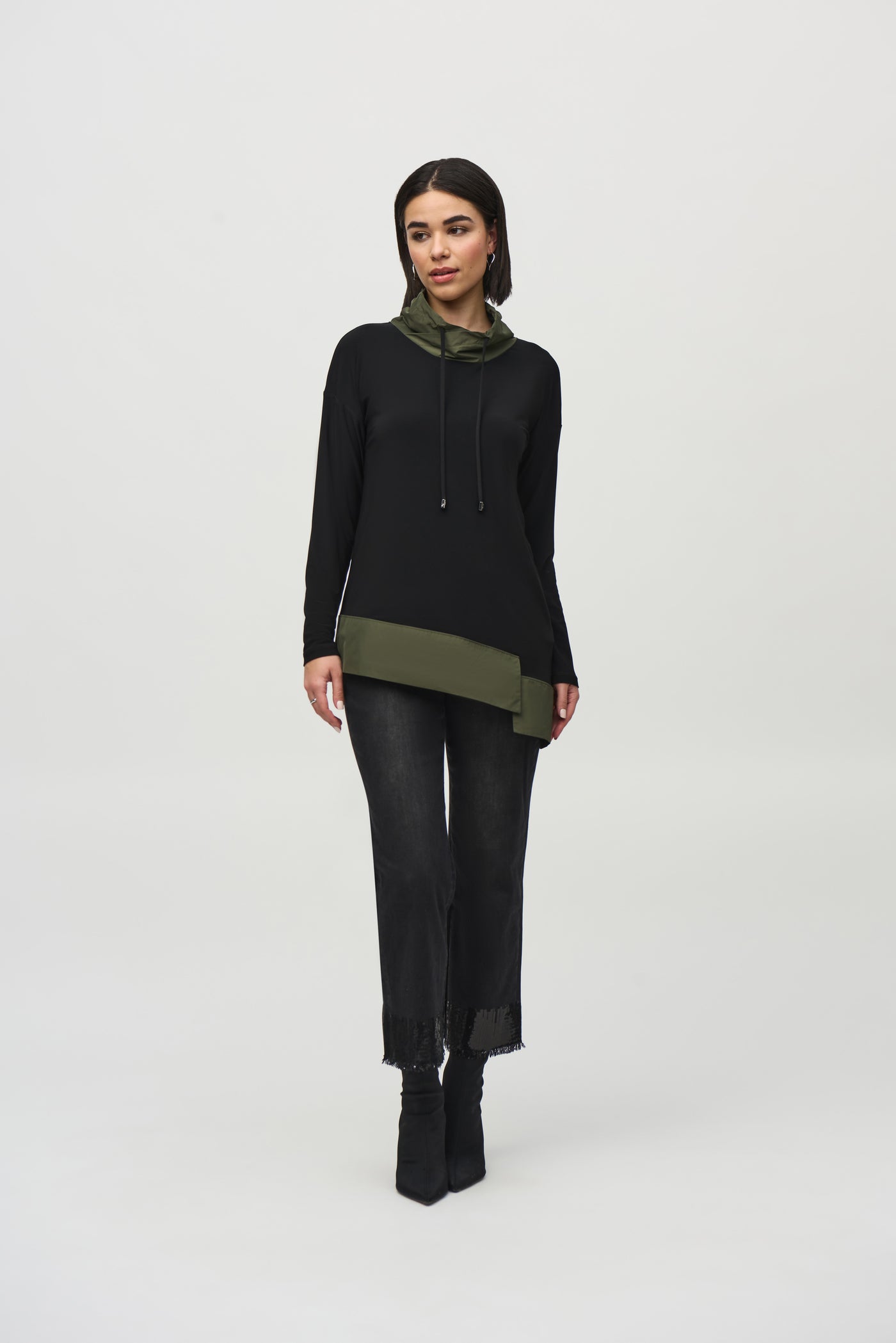 Silky Knit And Memory Asymmetrical Tunic Joseph Ribkoff