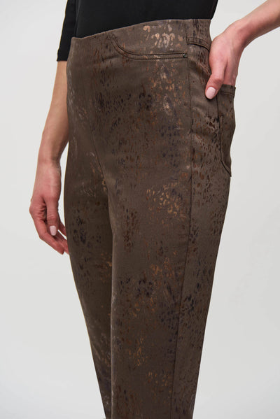 Foiled Animal Classic Slim Denim Pants Joseph Ribkoff