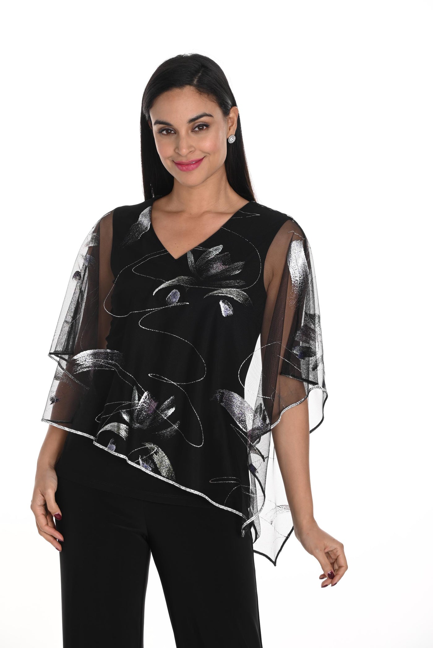 Sheer Overlay Top Frank Lyman