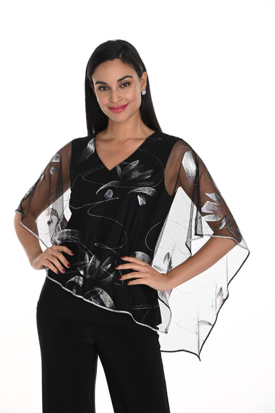 Sheer Overlay Top Frank Lyman