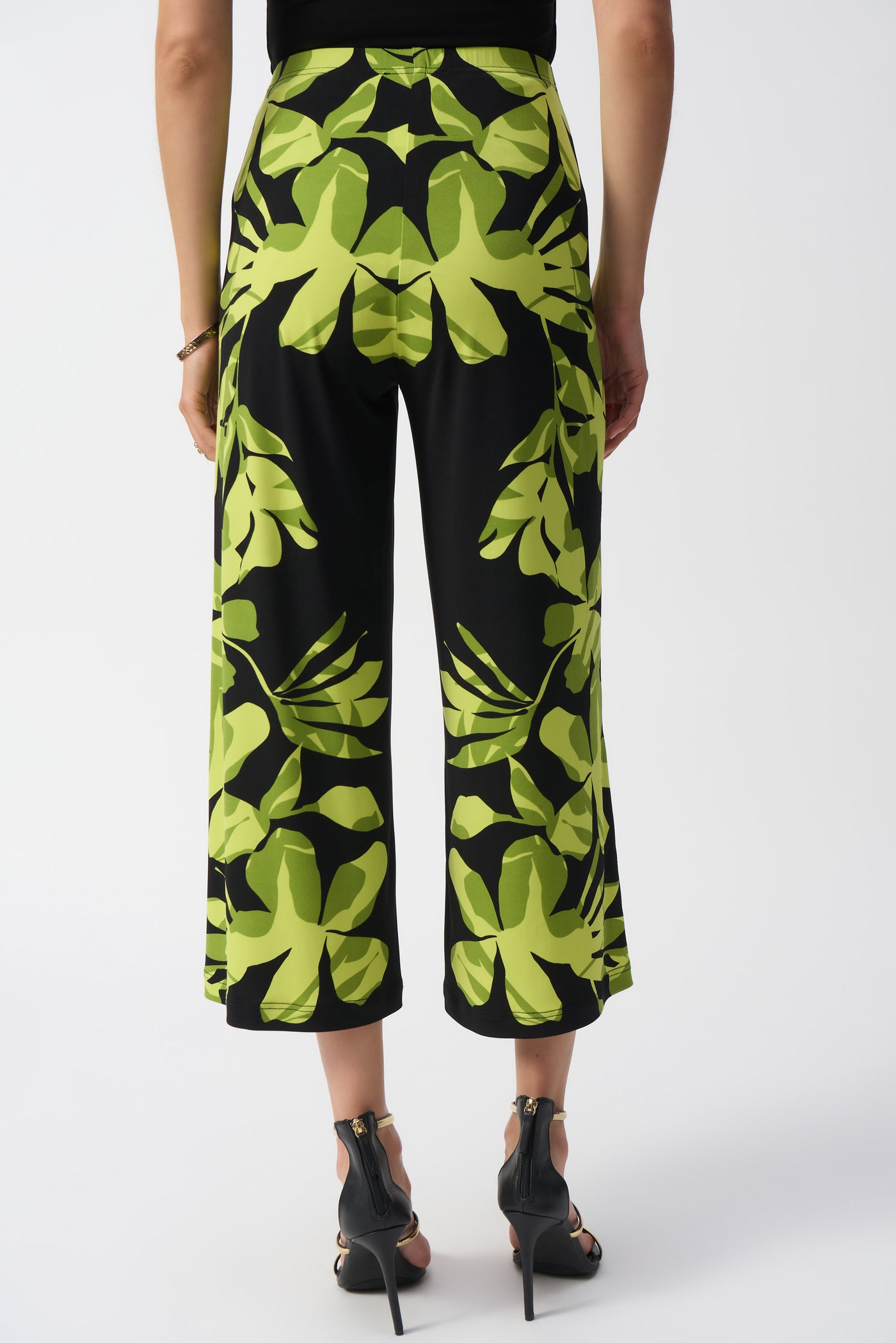 Silky Knit Floral Print Culotte Pants Joseph Ribkoff