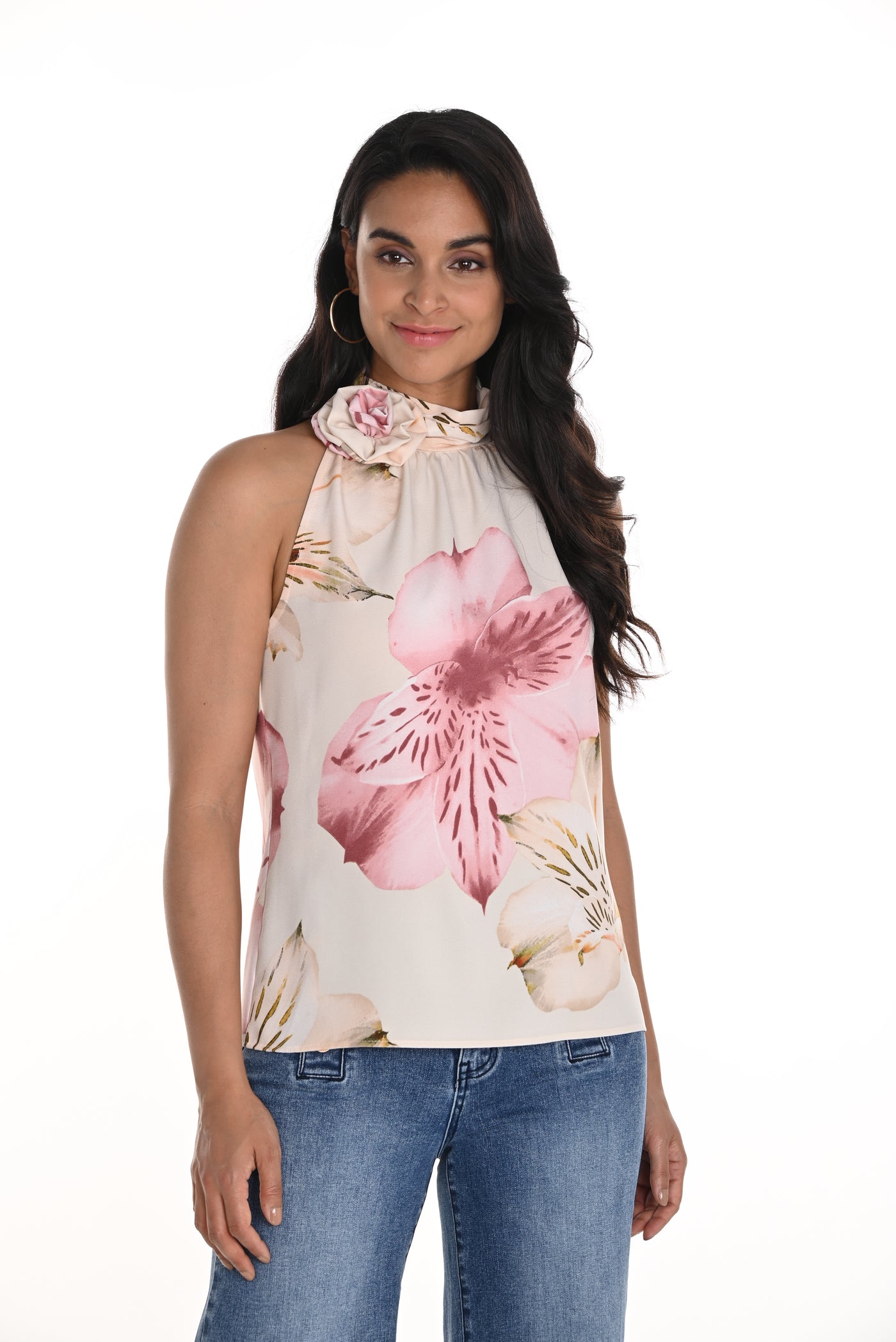 Floral Halter Top Frank Lyman