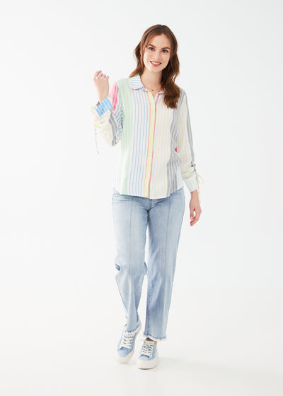 French Dressing Jeans Classic Shirt with Adjustable Sleeves 
