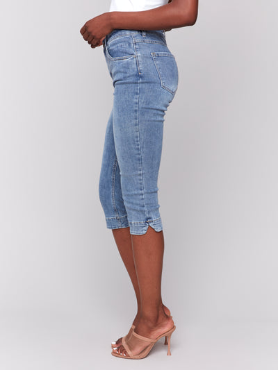 Knee High Capri Denim Pant Charlie B