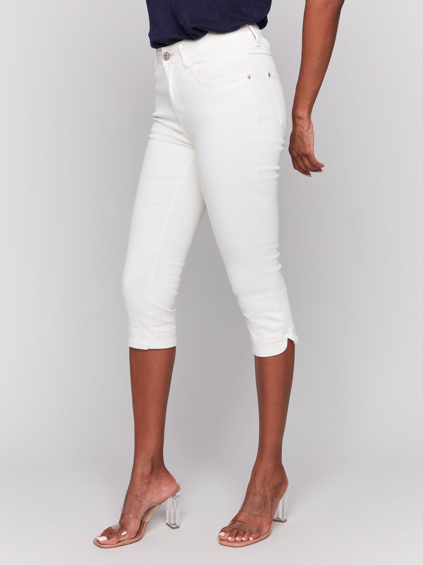 Knee High Capri Denim Pant Charlie B