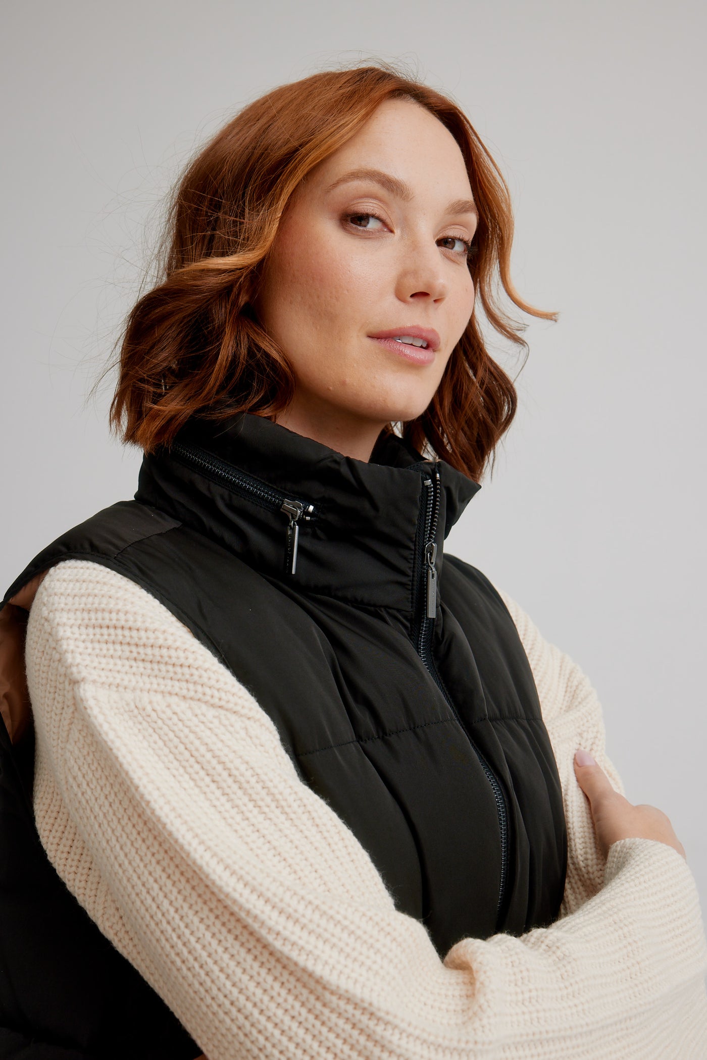 Super Light Quilted Vest W/ Side Snaps Nikki Jones