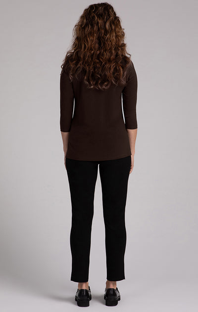 Square Neck Top, 3/4 Sleeve Sympli