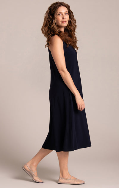 Square Neck Fit and Flare Dress Sympli