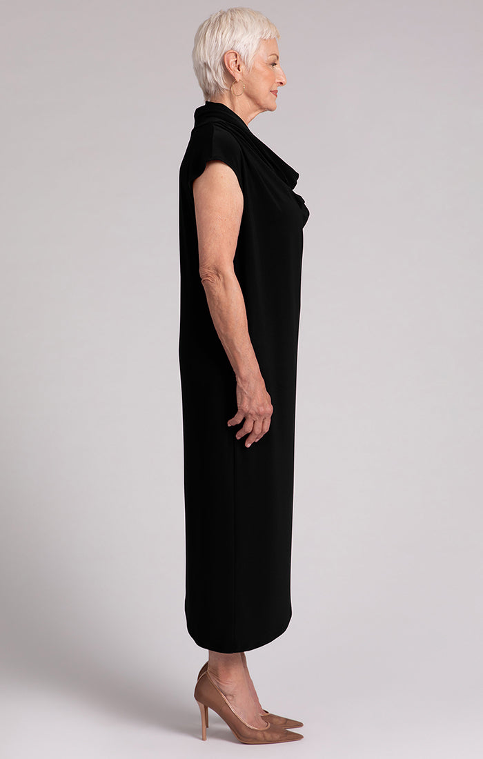 Draped Cowl Dress Sympli