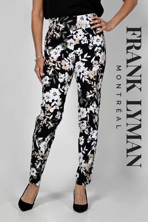 Frank Lyman Printed Floral Pants 