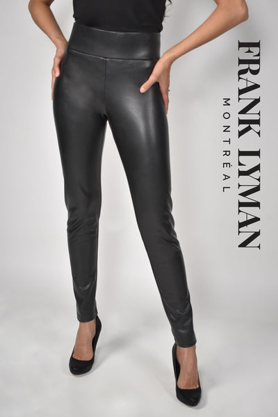 Frank Lyman Faux Leather Leggings Style 213684 Color Cognac 